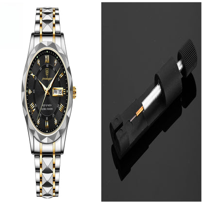 Men's Waterproof Double Calendar Luminous Quartz Watch