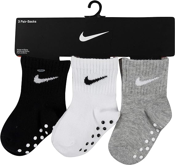 Nike Toddler Boy's & Girls Ankle Gripper Socks (3 Pairs)