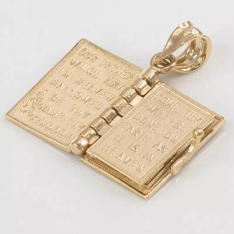 Personalized Bible Book Pendant Necklace